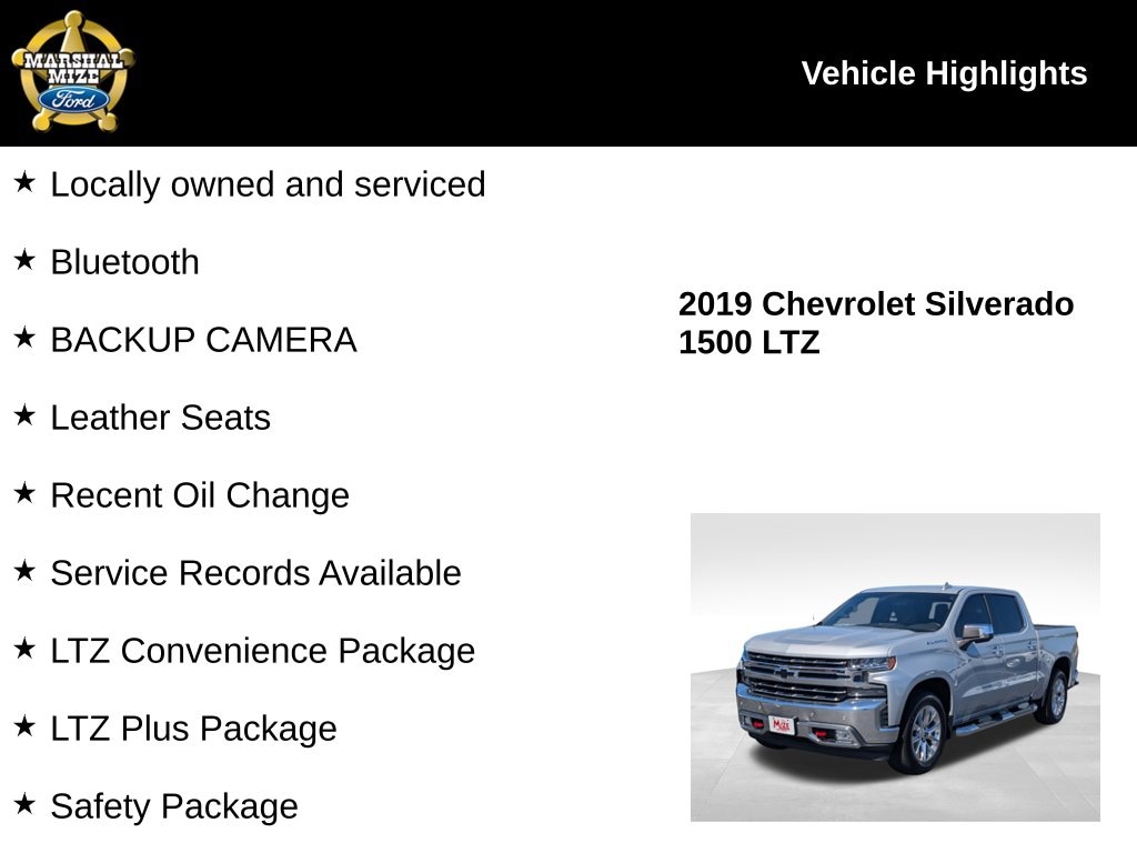 Used 2019 Chevrolet Silverado 1500 LTZ Truck