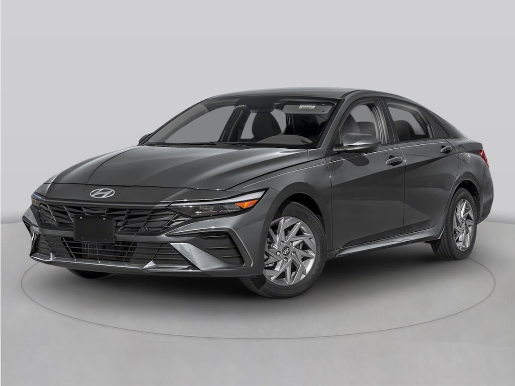 Used 2025 Hyundai Elantra Hybrid Blue Sedan