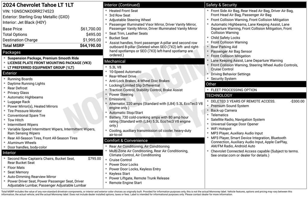 Used 2024 Chevrolet Tahoe LT SUV