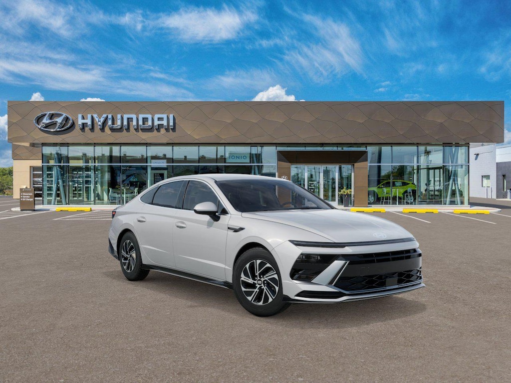 New 2026 Hyundai Sonata Hybrid Blue Sedan