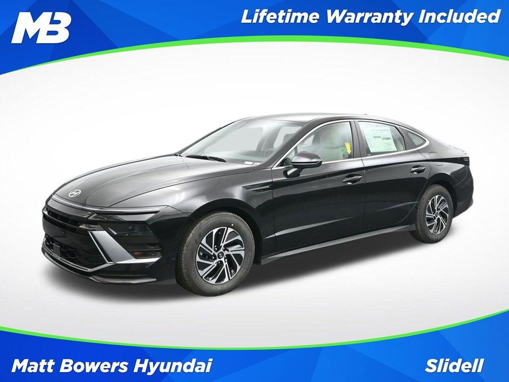 New 2026 Hyundai Sonata Hybrid Blue Sedan