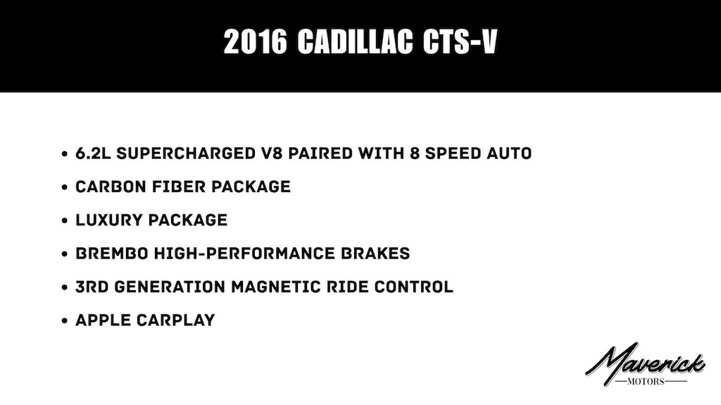 Used 2016 Cadillac V-Series Sedan