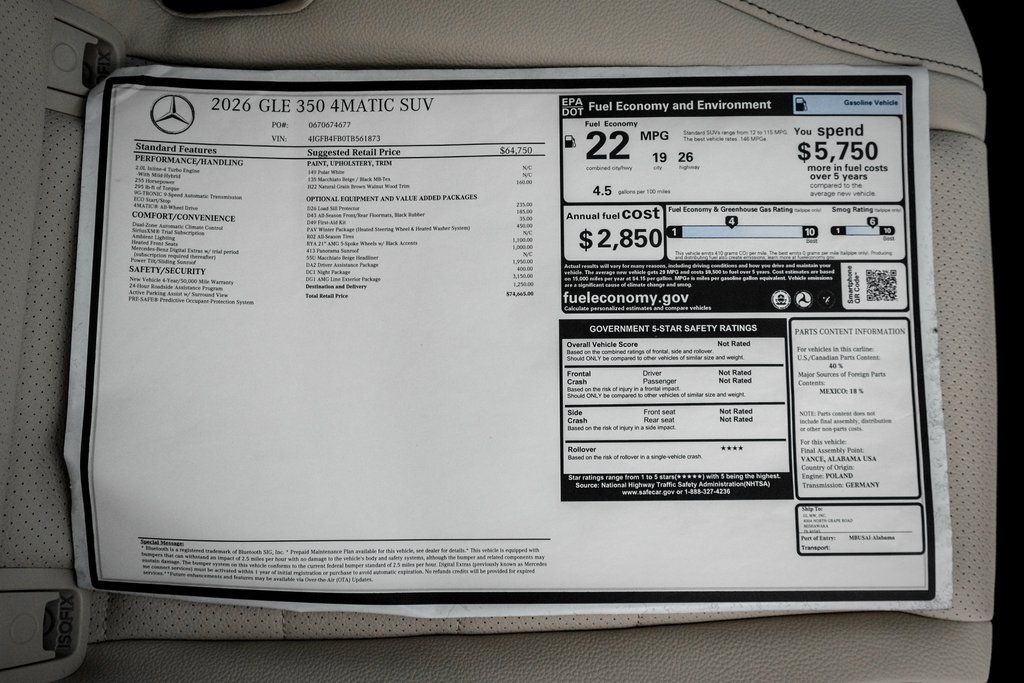 2026 Mercedes-Benz GLE GLE350 - Photo 25