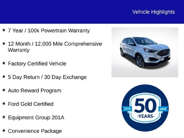 Certified 2022 Ford Edge SEL SUV