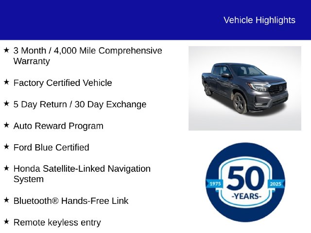 Used 2021 Honda Ridgeline RTL-E Truck Crew Cab