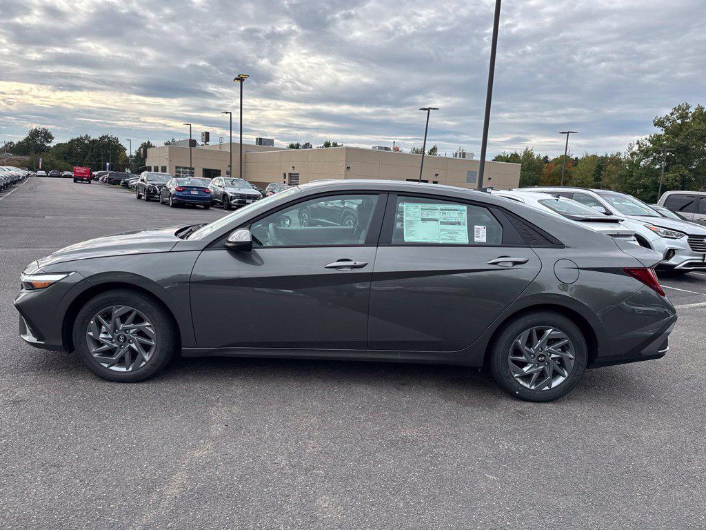 New 2026 Hyundai Elantra Hybrid Blue Sedan