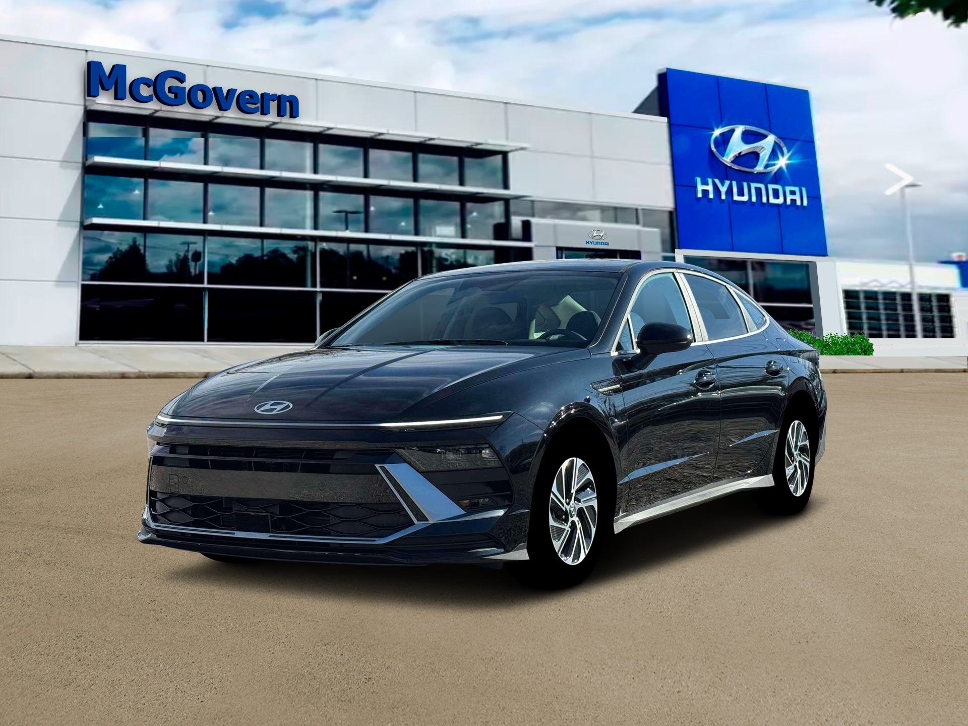 2026 Hyundai Sonata Hybrid Blue Sedan