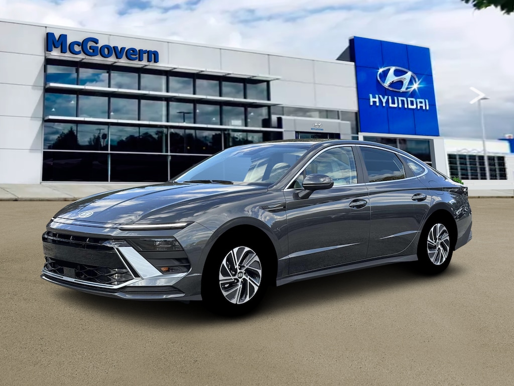 New 2026 Hyundai Sonata Hybrid Blue Sedan