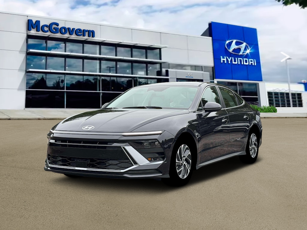 New 2026 Hyundai Sonata Hybrid Blue Sedan