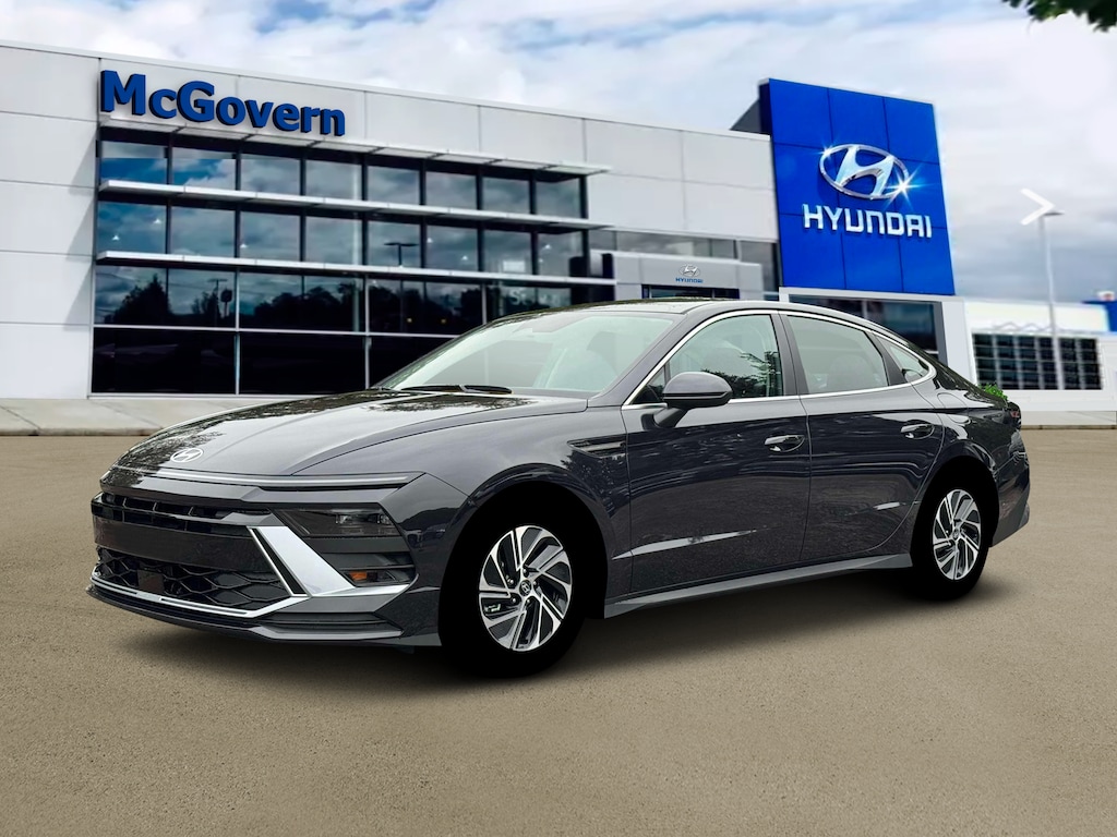 New 2026 Hyundai Sonata Hybrid Blue Sedan