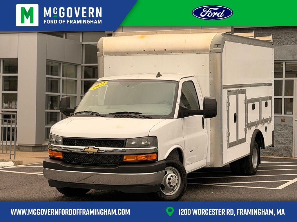 Used 2022 Chevrolet Express Cutaway Service Body-Ladder Racks Truck