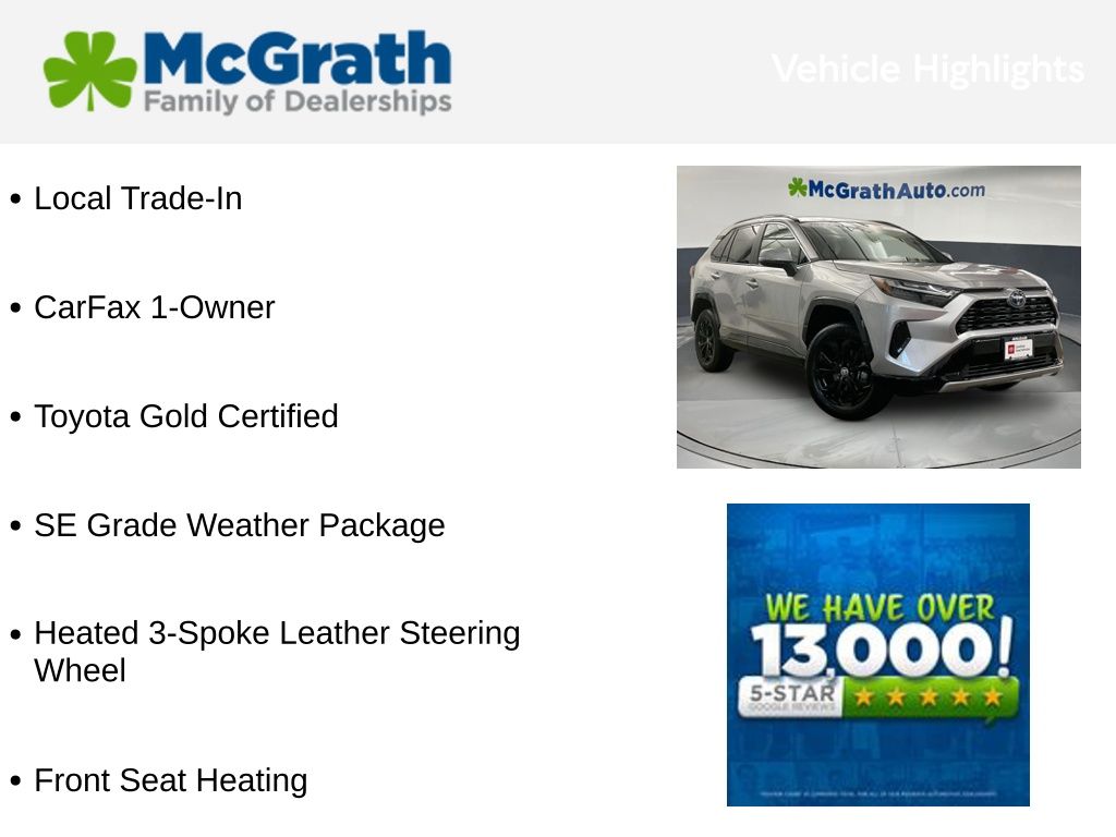Certified 2023 Toyota RAV4 Hybrid SE SUV