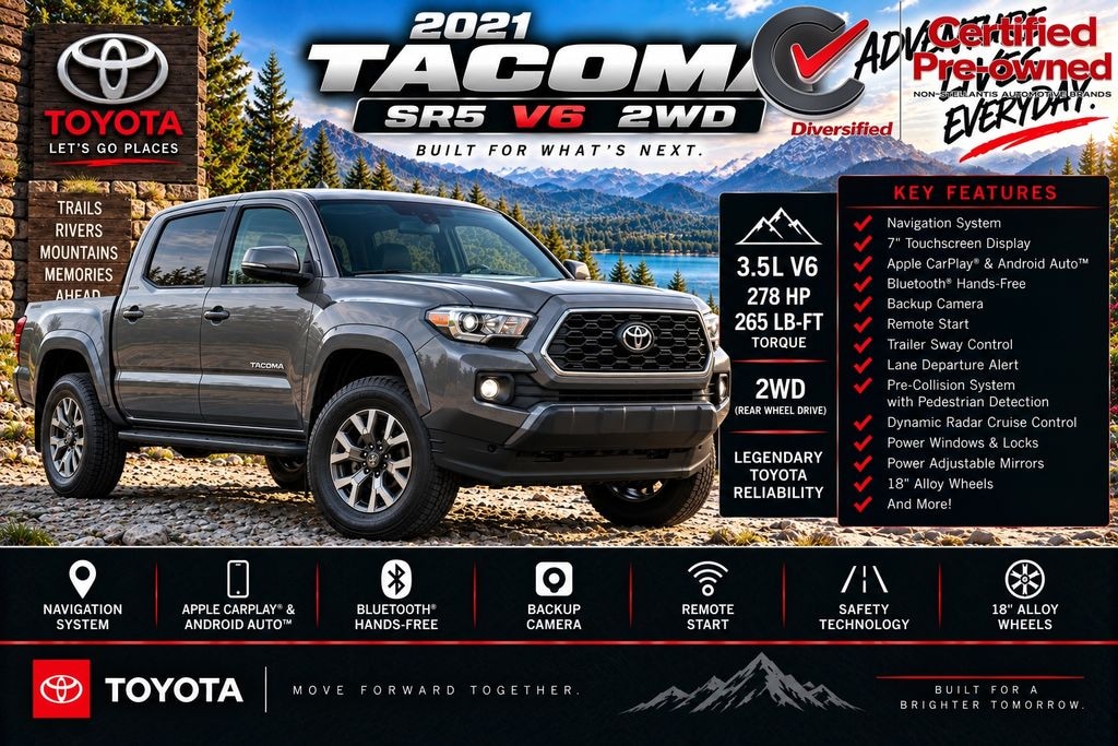 Certified 2021 Toyota Tacoma SR5 Truck