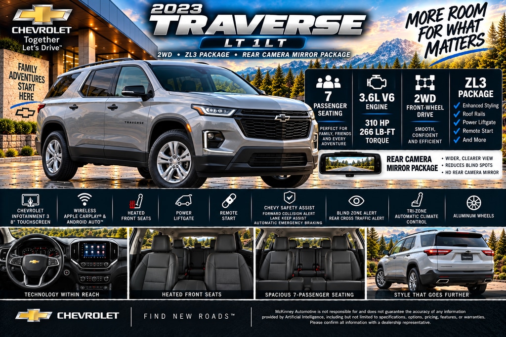 Certified 2023 Chevrolet Traverse LT SUV