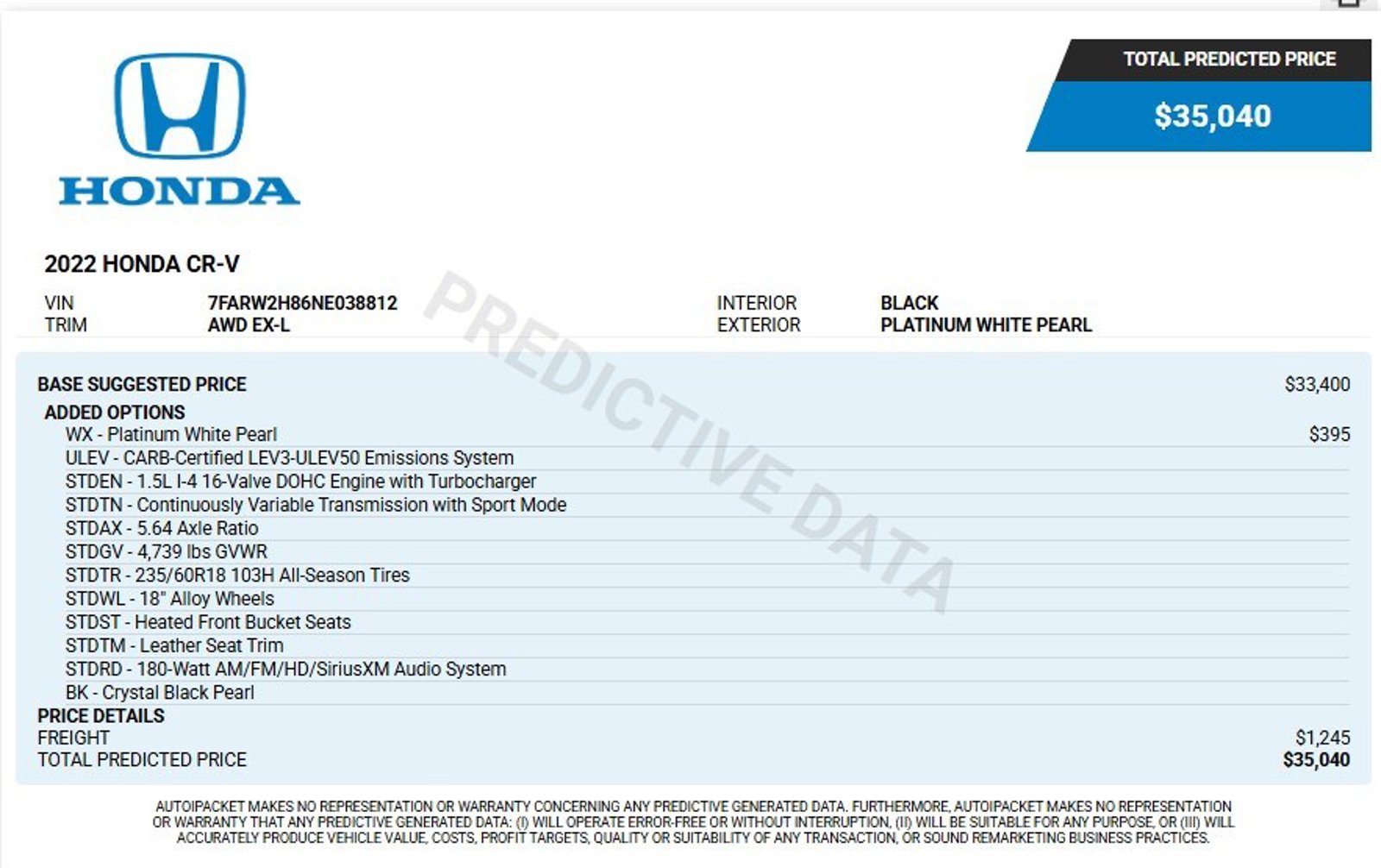 Used 2022 Honda CR-V EX-L SUV
