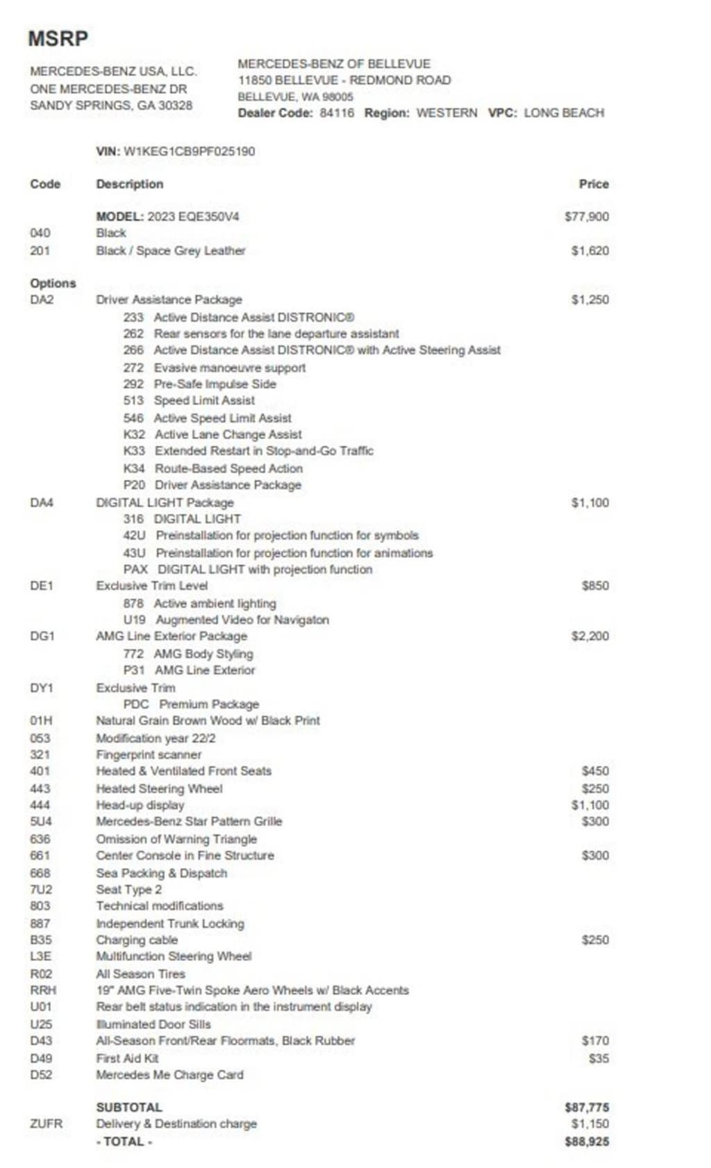 Certified 2023 Mercedes-Benz EQE 4MATIC Sedan