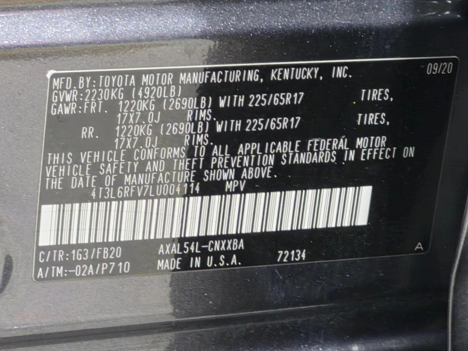 2020 Toyota RAV4 LE HV, photo 24 of 24