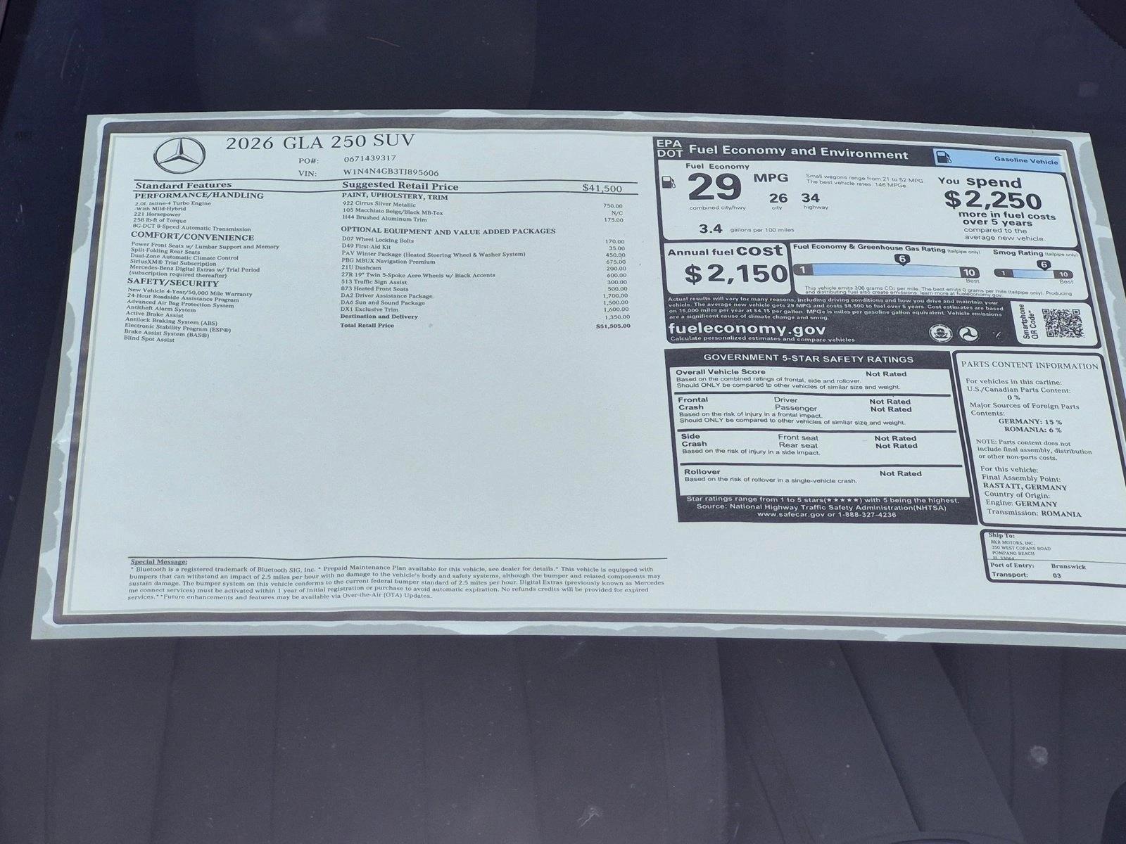 2026 GLA 250, photo 17 of 17