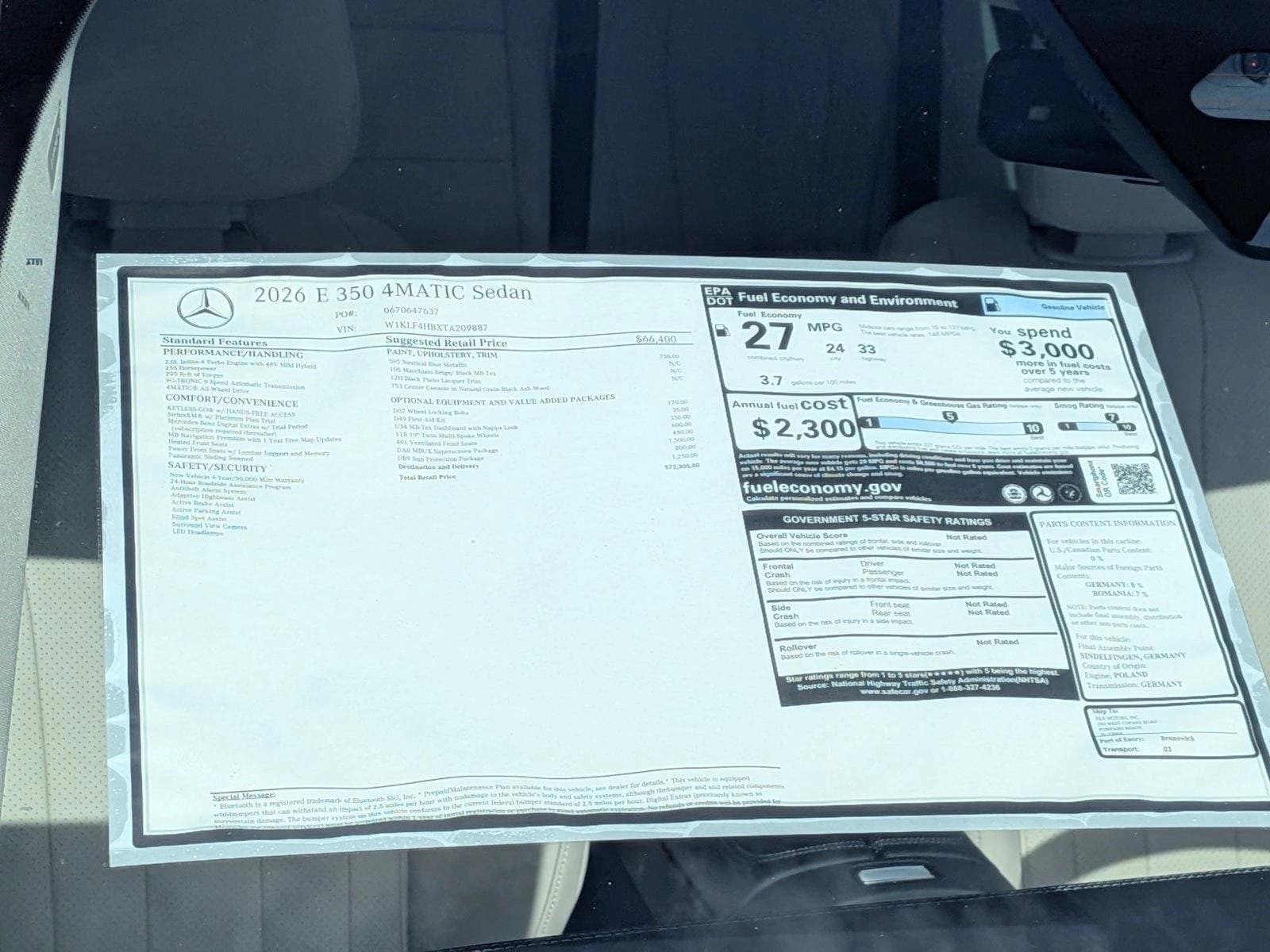 2026 E 350 4MATIC, photo 17 of 17