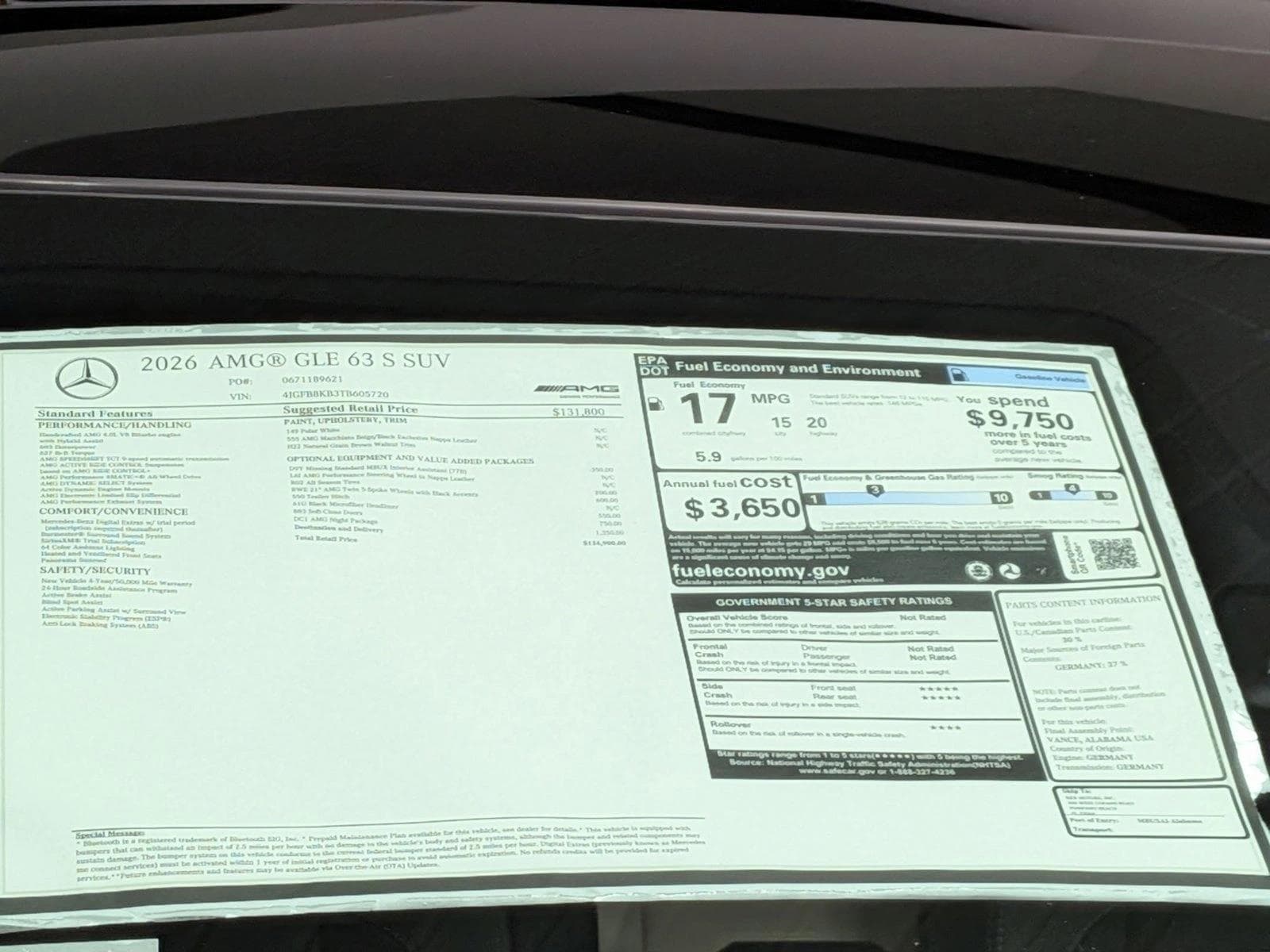 2026 AMG GLE 63 S, photo 17 of 17