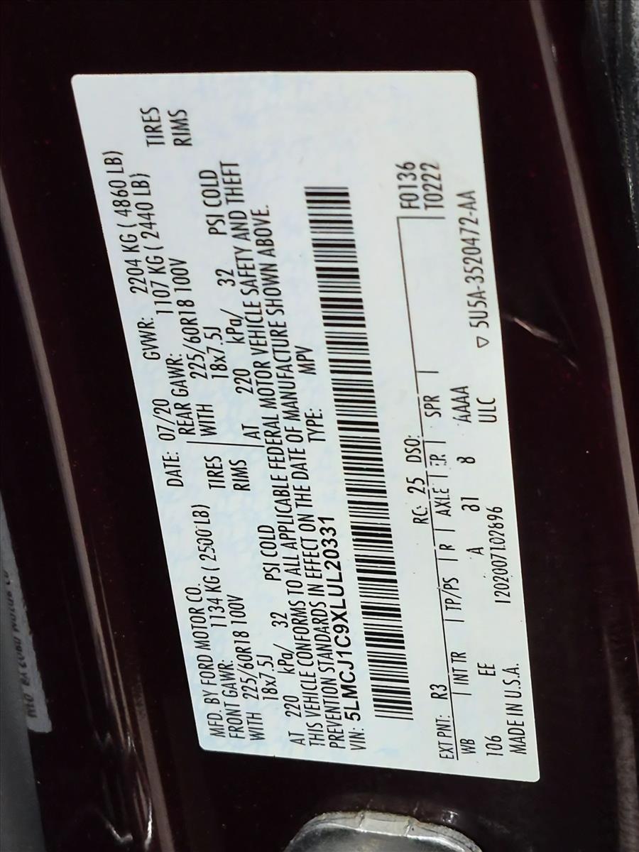 2020 Lincoln Corsair Standard, photo 26 of 26