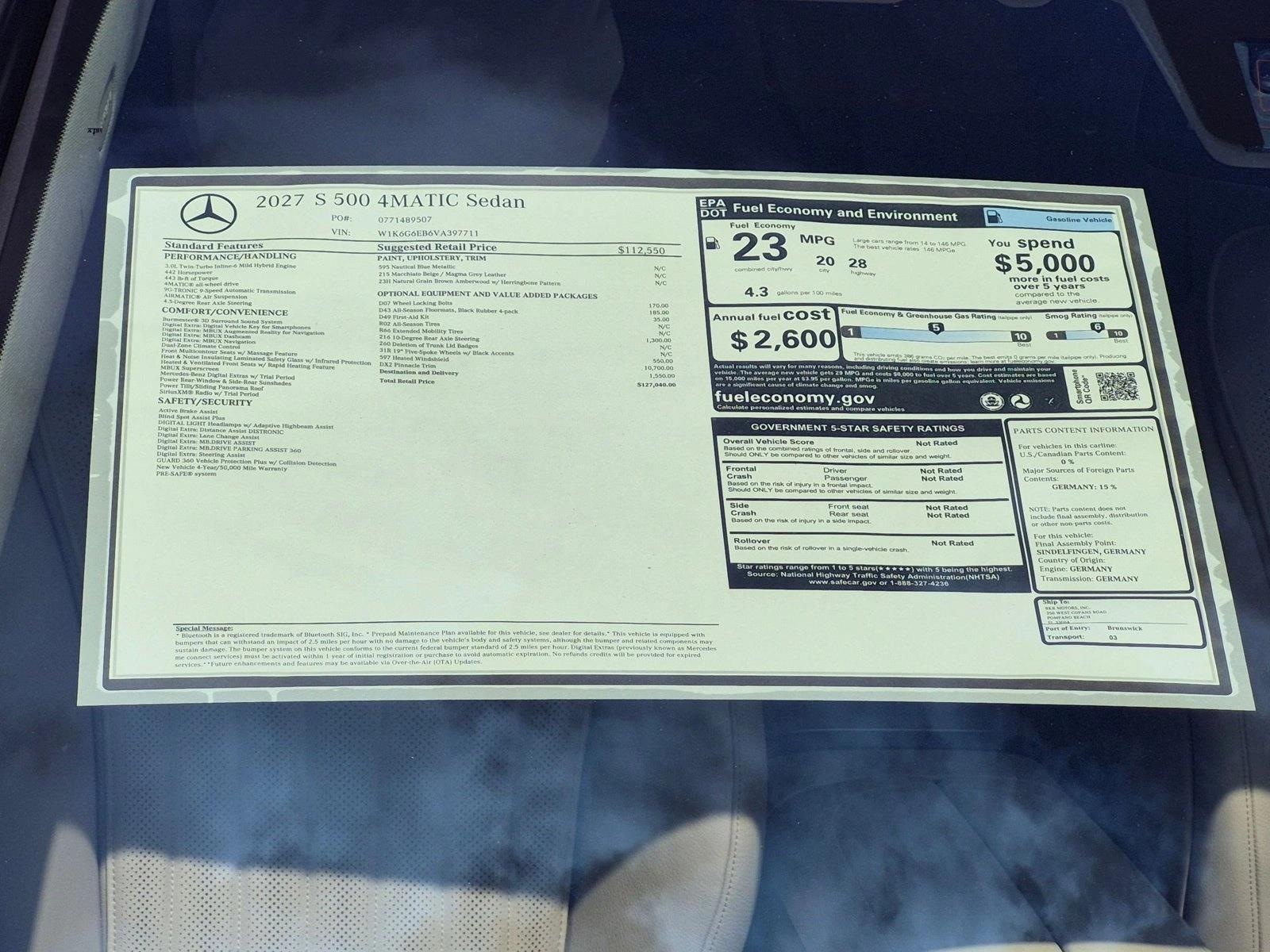 2027 S 500 4MATIC, photo 17 of 17
