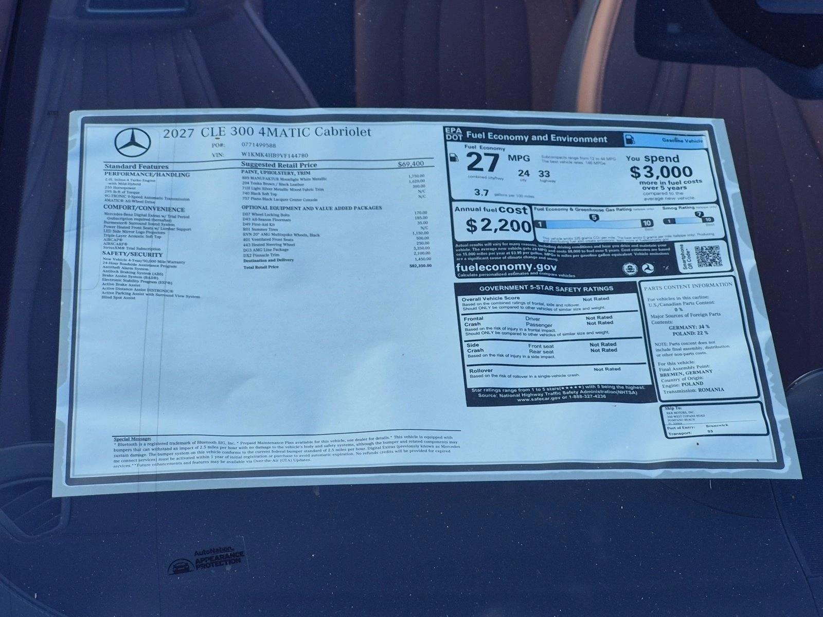 2027 CLE 300 4MATIC Cabriolet, photo 17 of 17