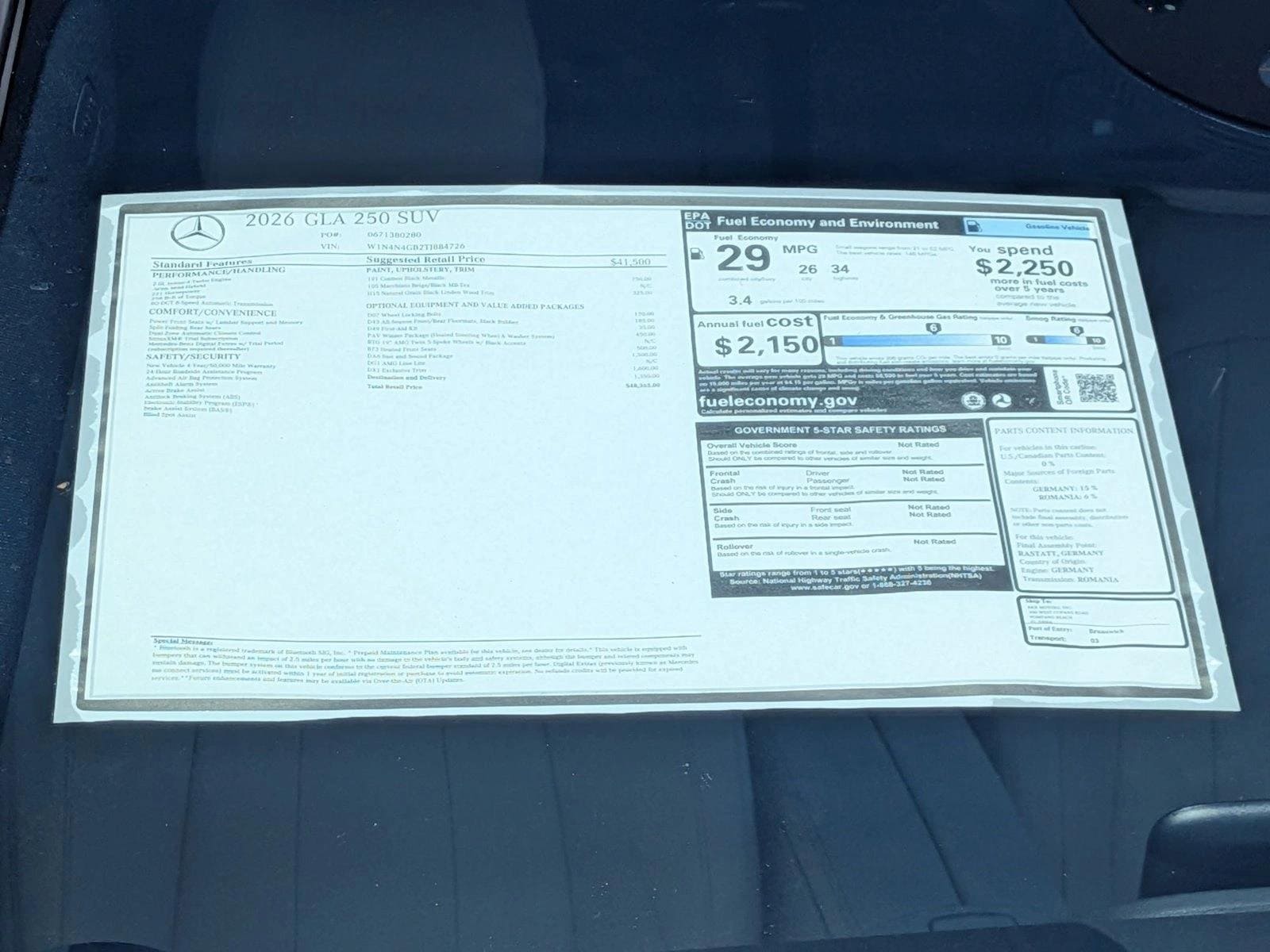 2026 GLA 250, photo 16 of 16