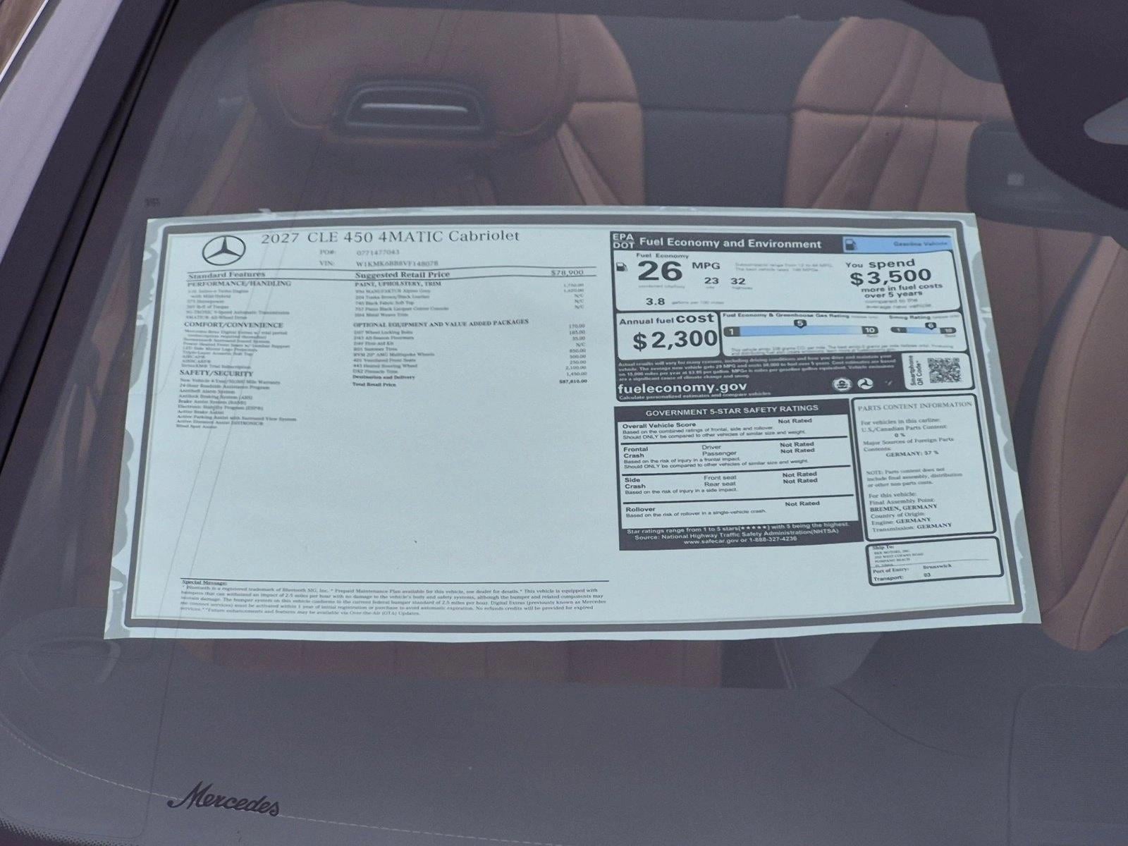 2027 CLE 450 4MATIC Cabriolet, photo 17 of 17