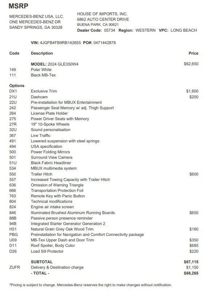Certified 2024 Mercedes-Benz GLE 4MATIC SUV
