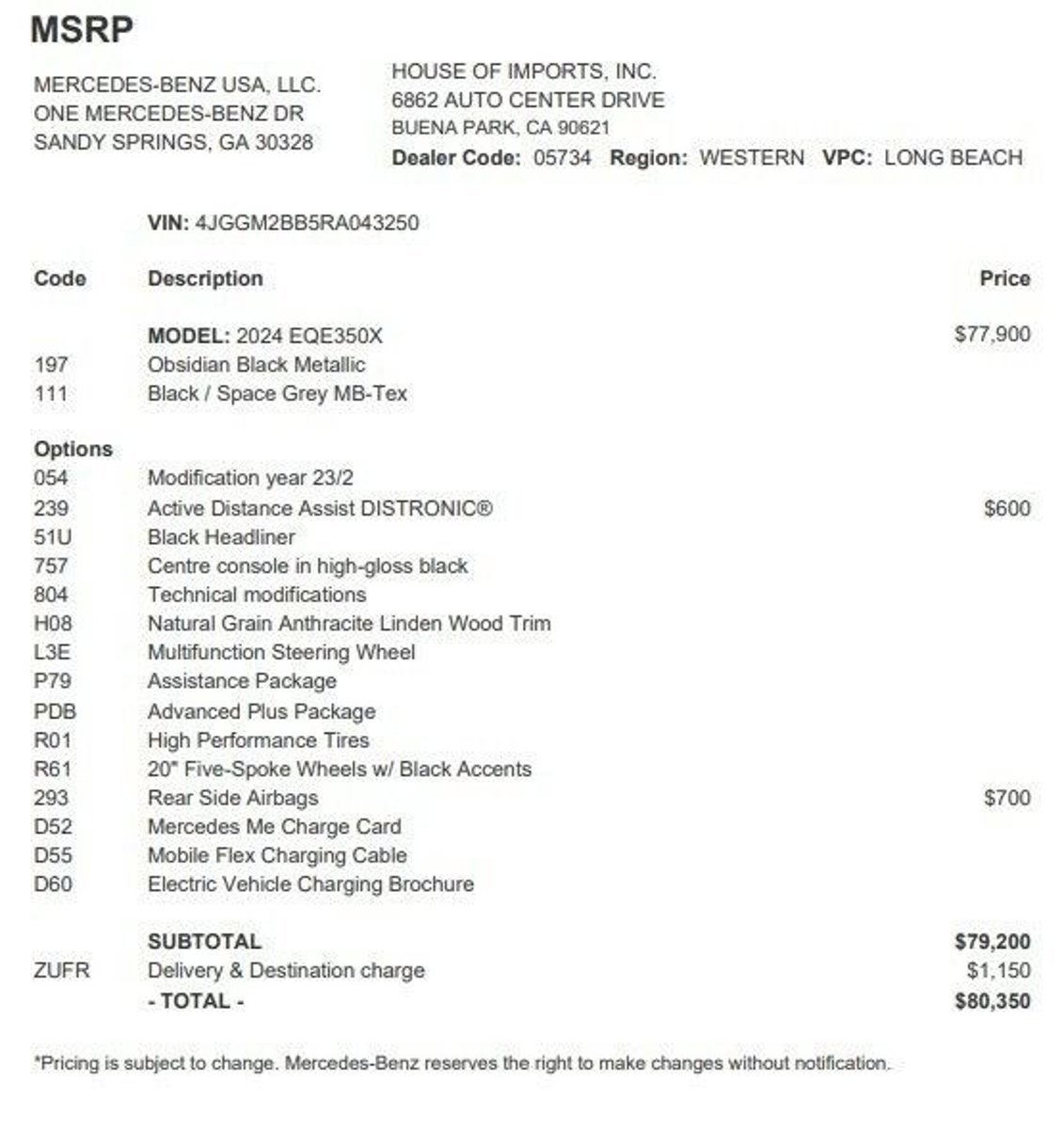 Certified 2024 Mercedes-Benz EQE SUV