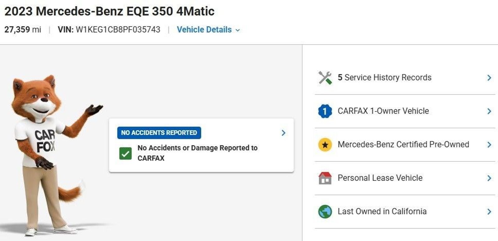 Certified 2023 Mercedes-Benz EQE 4MATIC Sedan
