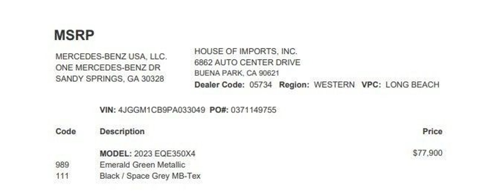 Certified 2023 Mercedes-Benz EQE SUV
