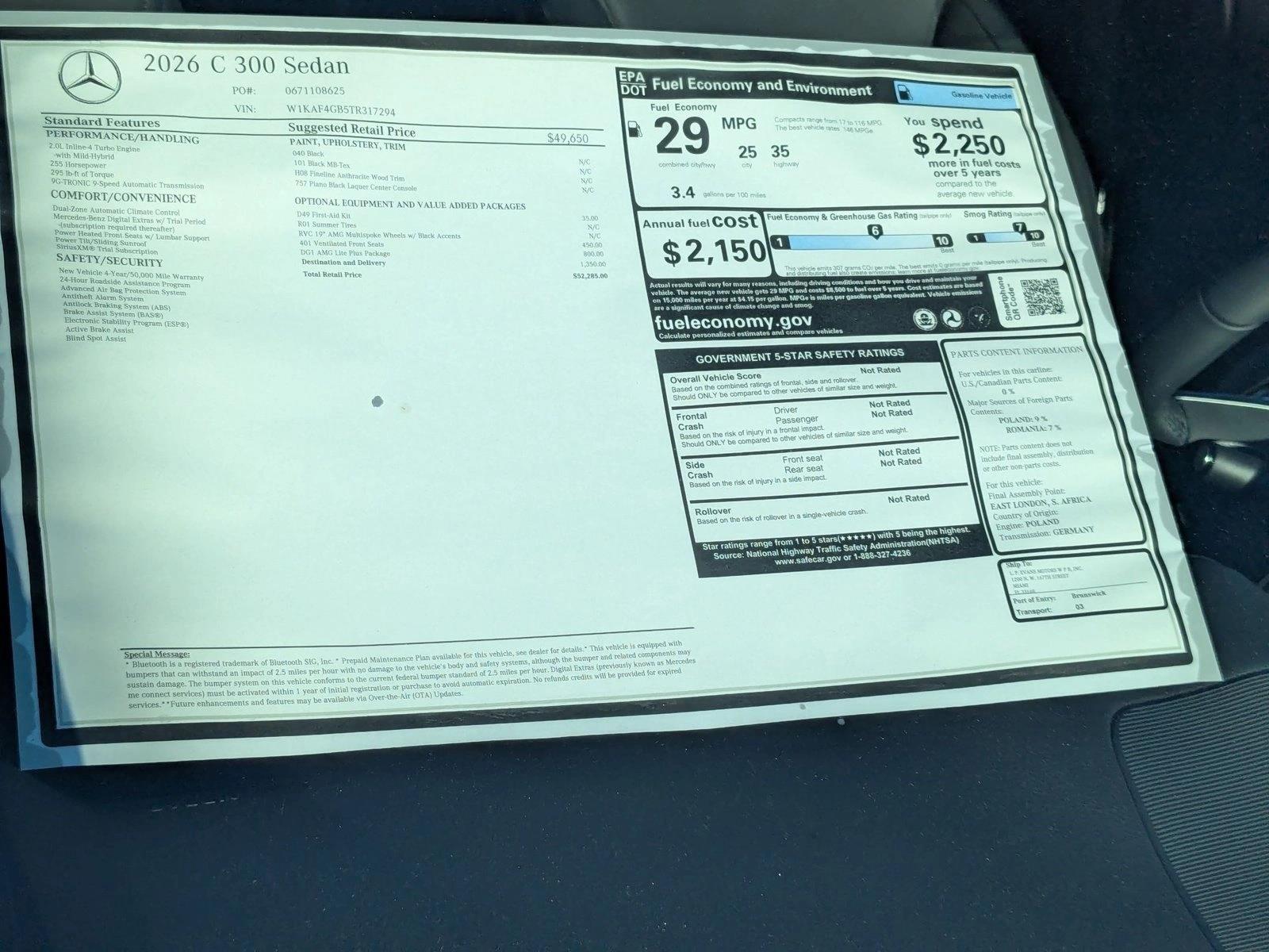 2026 Mercedes-Benz C-Class Sedan C 300 - Photo 16