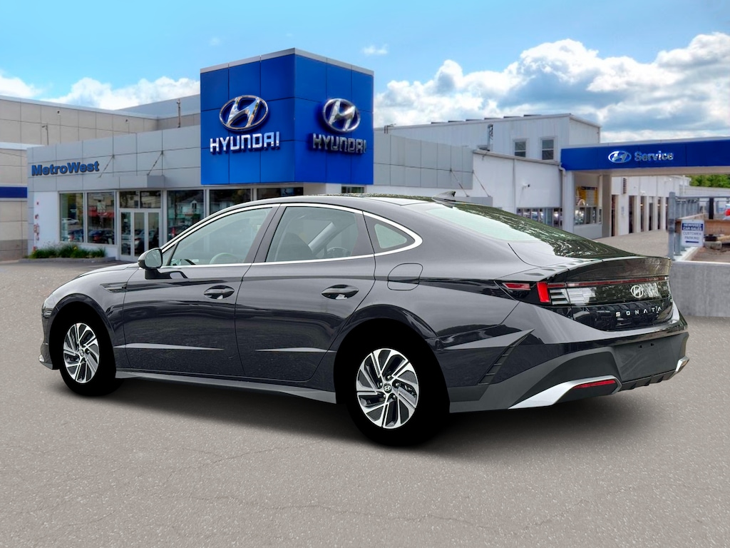 New 2026 Hyundai Sonata Hybrid Blue Sedan