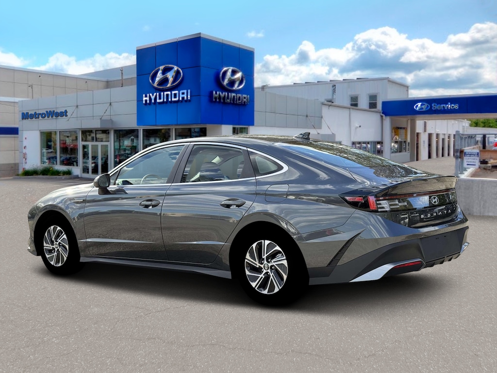 New 2026 Hyundai Sonata Hybrid Blue Sedan