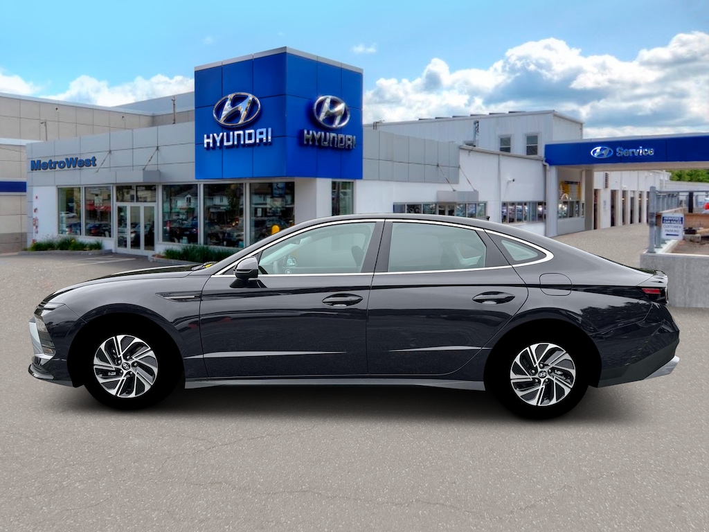 New 2026 Hyundai Sonata Hybrid Blue Sedan