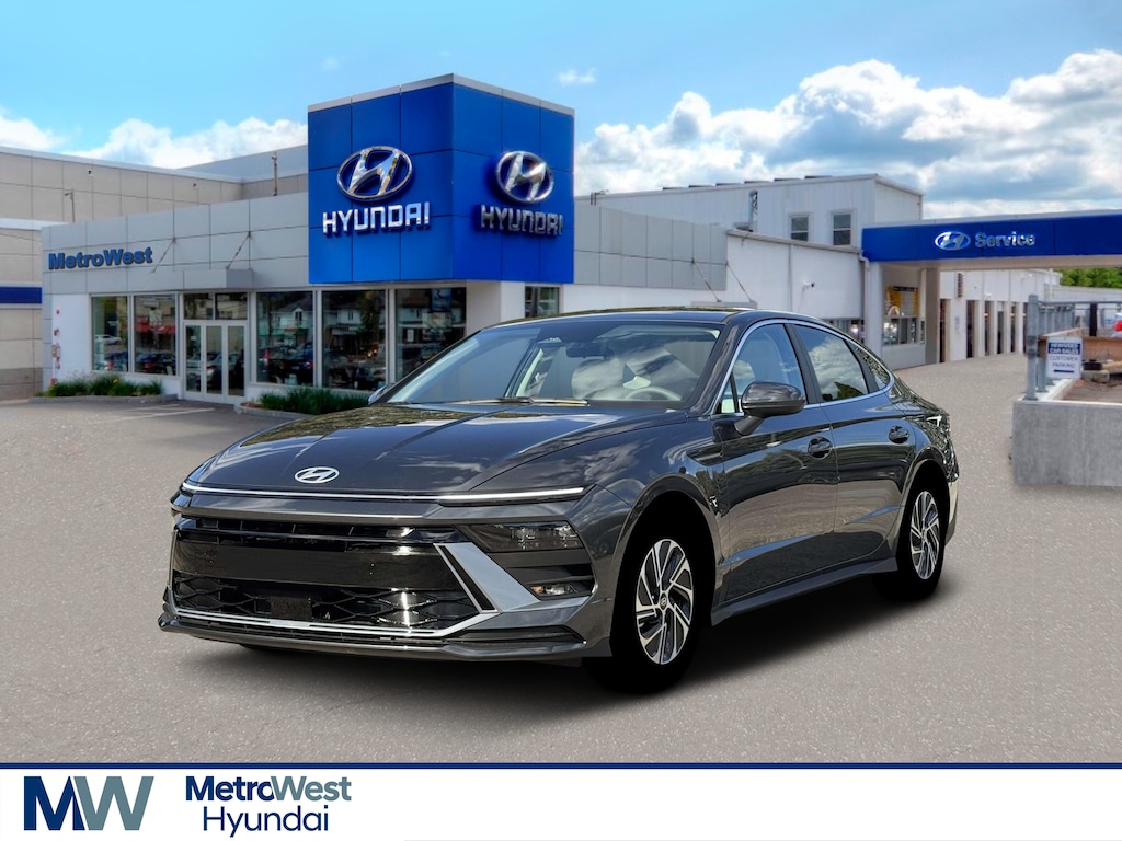 New 2026 Hyundai Sonata Hybrid Blue Sedan