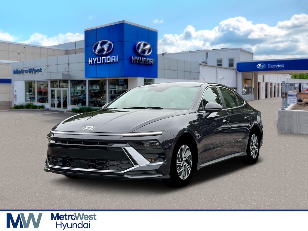 New 2026 Hyundai Sonata Hybrid Blue Sedan