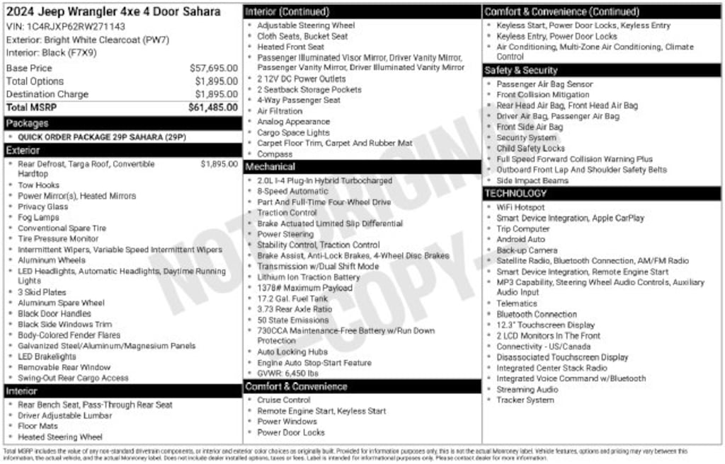 Certified 2024 Jeep Wrangler Sahara 4xe SUV