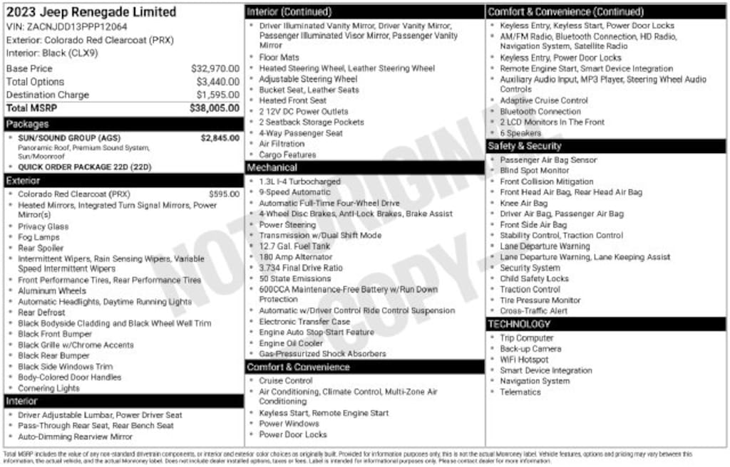 Used 2023 Jeep Renegade Limited SUV