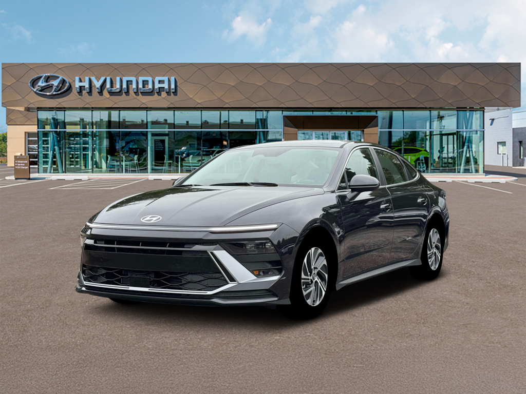 New 2026 Hyundai Sonata Hybrid Blue Sedan