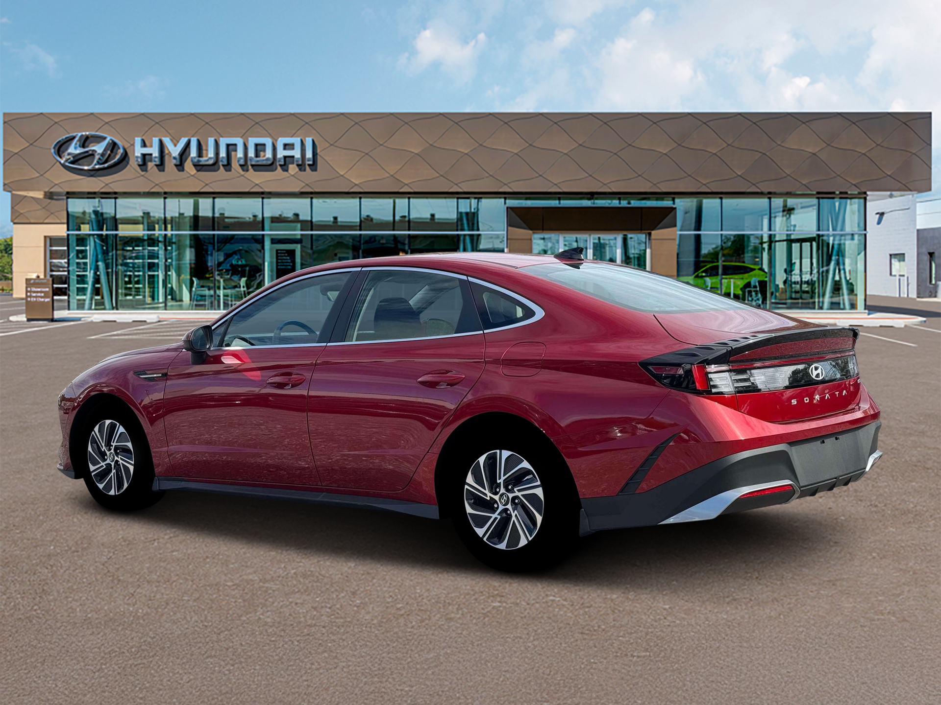 New 2026 Hyundai Sonata Hybrid Blue Sedan