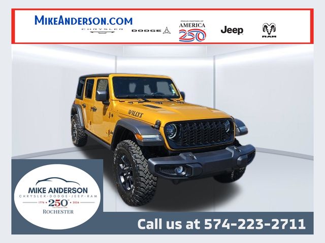 New 2026 Jeep Wrangler 4-DOOR WILLYS Sport Utility