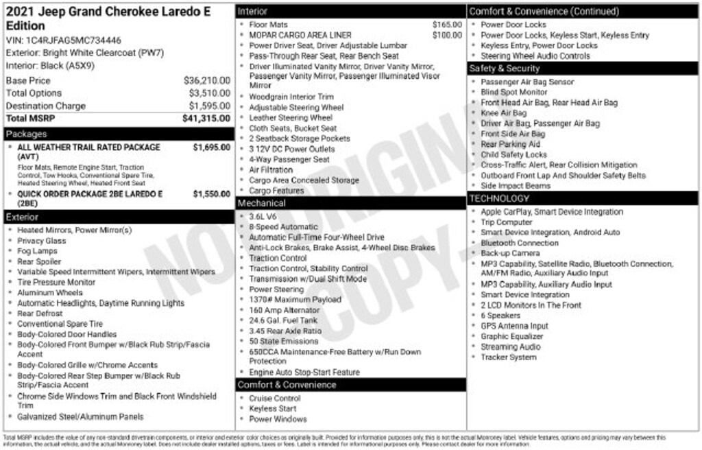 Used 2021 Jeep Grand Cherokee Laredo E SUV
