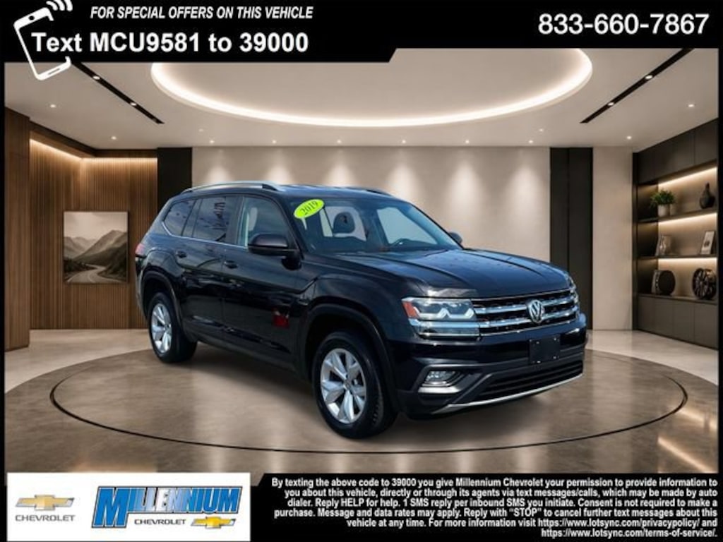 Used 2019 Volkswagen Atlas 3.6L V6 SE 4MOTION SUV