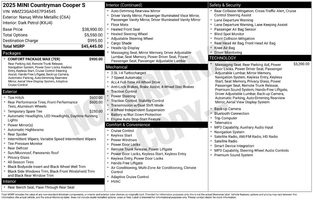 Used 2025 MINI Countryman S SUV