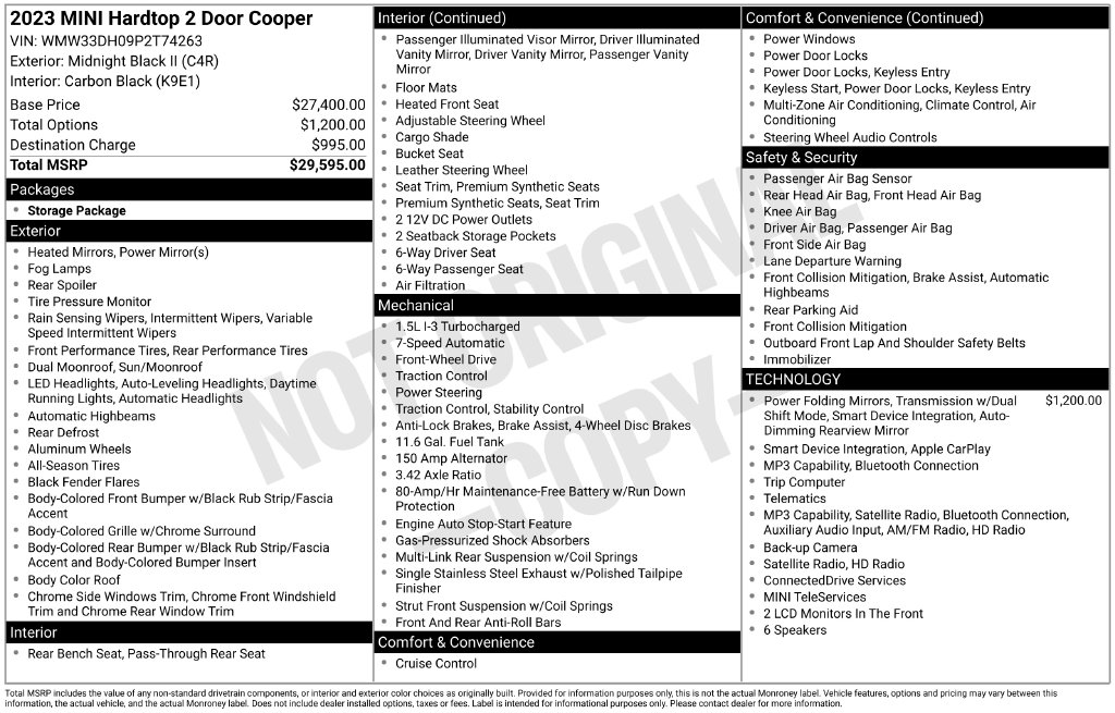 2023 MINI Hardtop 2 Door Base
