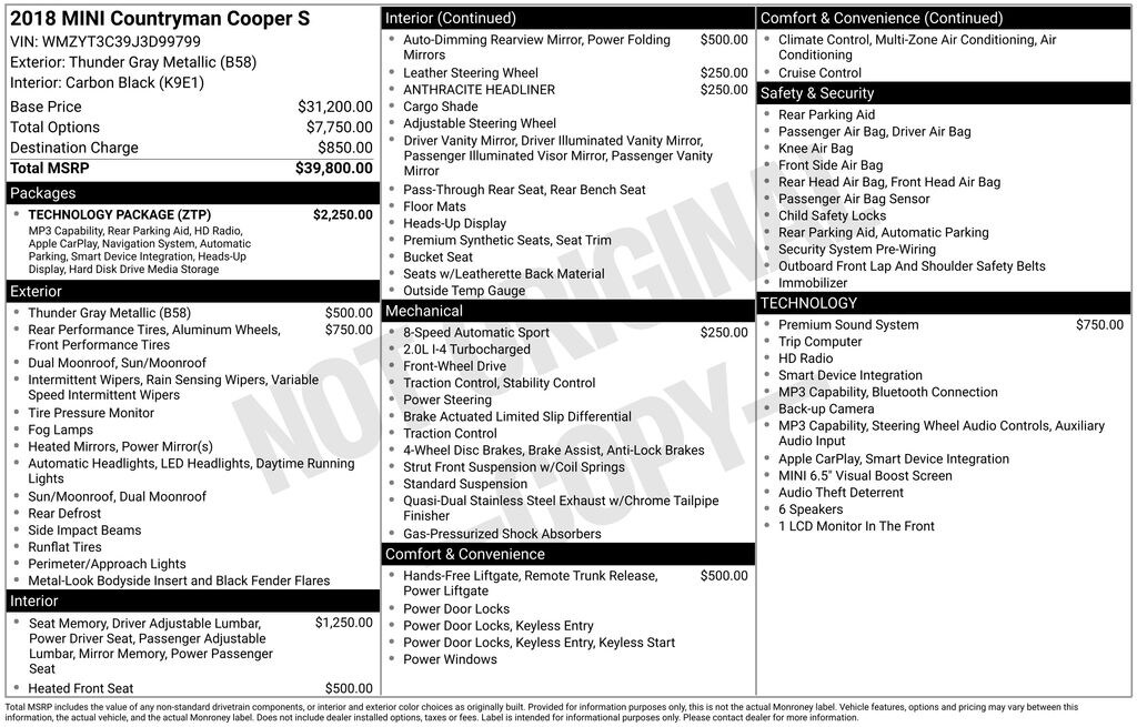 Used 2018 MINI Countryman Cooper S SUV