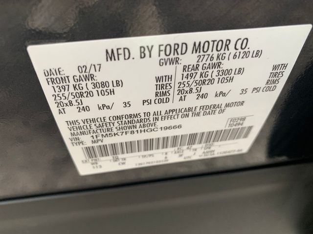 2017 Ford Explorer Limited - Photo 35